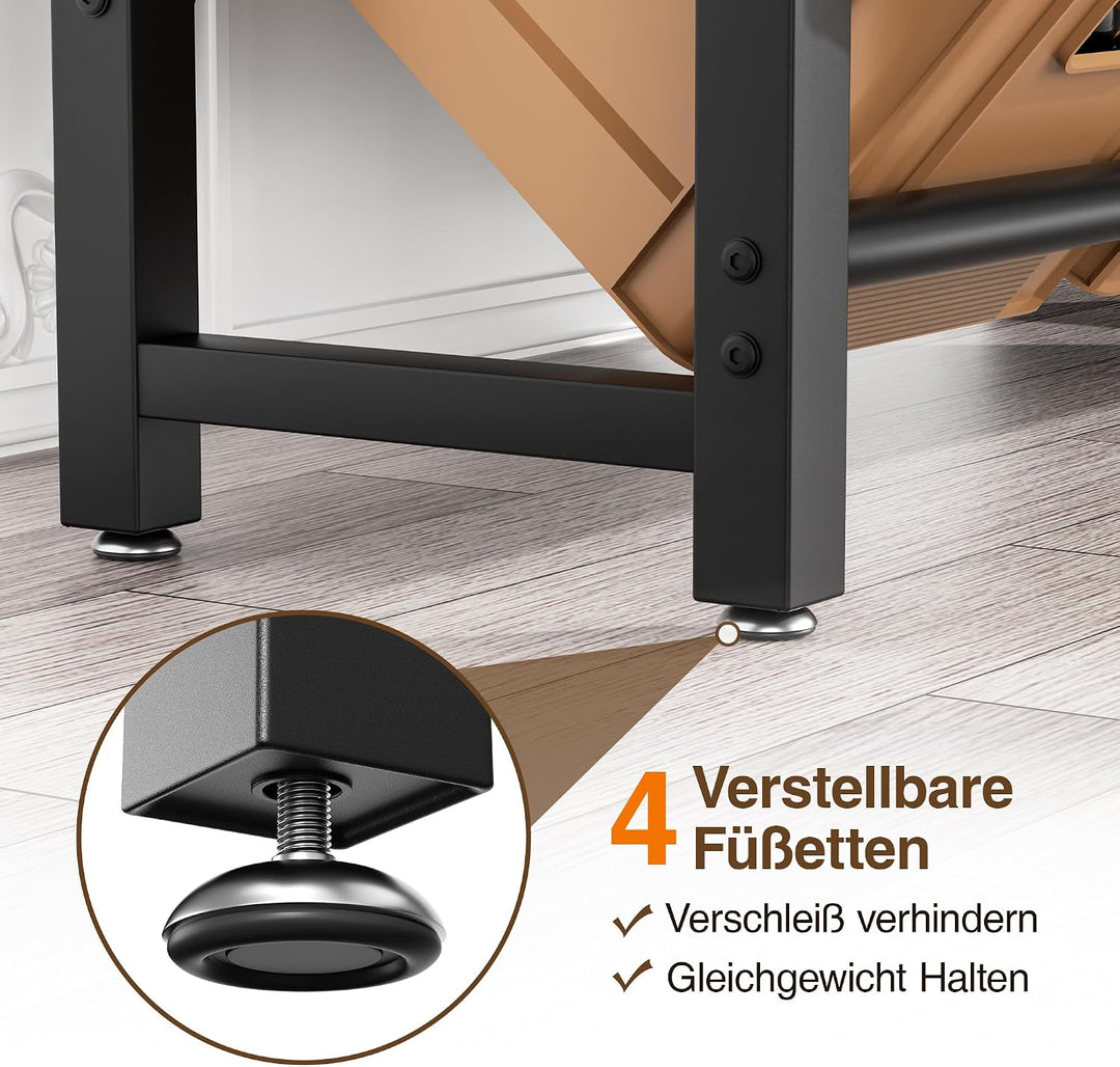 pickpiff 6 Kästen Getränkekistenregal mit Ablage - Schwarz Metall Getränkeregal, Stabil & Platzspare