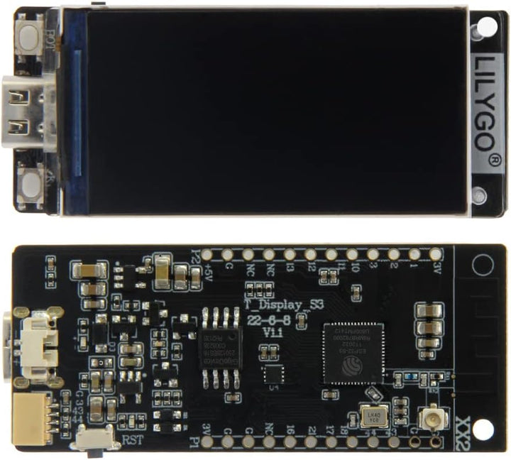LILYGO T-Display-S3 ESP32-S3 1.9 Zoll ST7789 LCD Display TTGO Entwicklungsboard Lötstiftleiste Versi