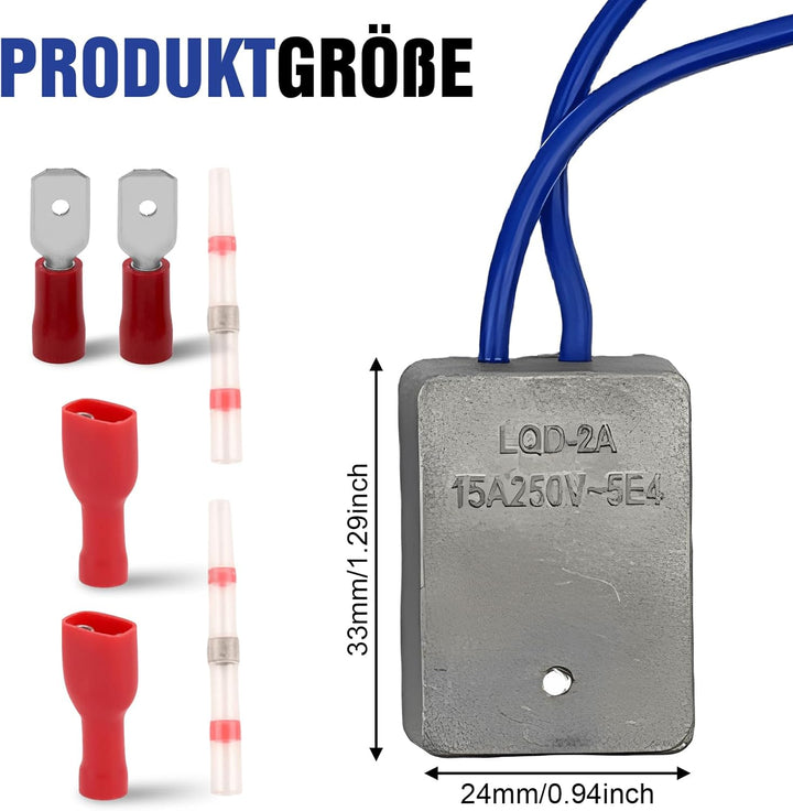 Softstart Modul Set - Sanftanlauf Anlaufstrombegrenzer 230V 15A, Sanftanlaufmodul Anlaufwiderstand S