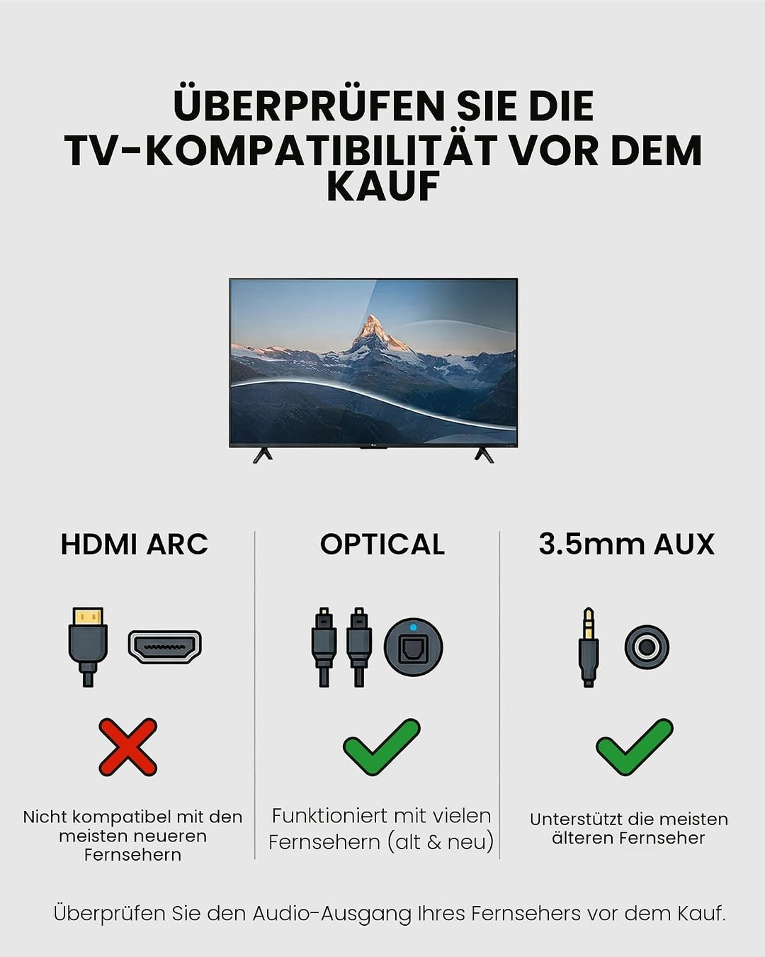 Avantree HT5009 Plus – Ultra Bequeme Funkkopfhörer Kabellos TV Kopfhörer für Fernseher Senioren, 60h