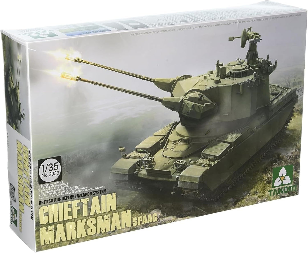 Takom TAK-2039 - Modellbausatz British Air-Defense Weapon System Chieftain Marksman Spaag