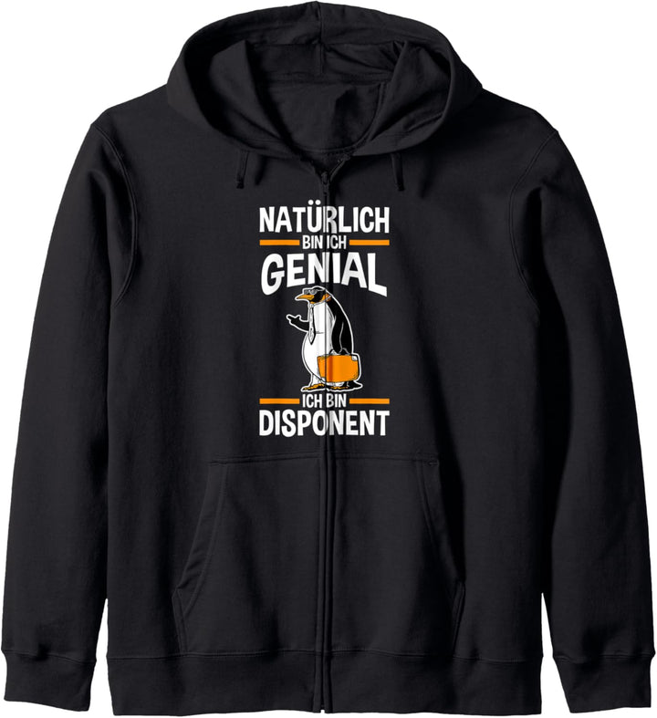 Pinguin Disponent Disponenten Kapuzenjacke