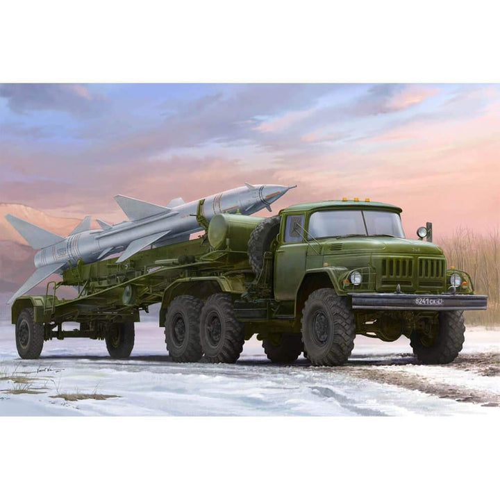 Trumpeter 1/35 ZIL 131V Plastikmodellbausatz eines sowjetischen Militär-LKW`s mit PR11 SA2, Mehrfarb