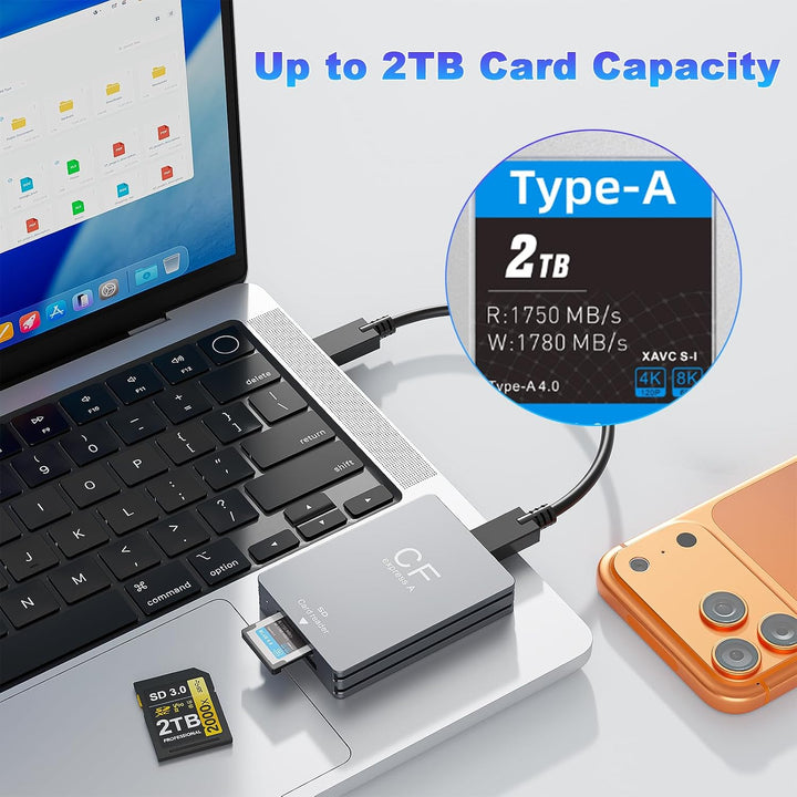 CFexpress Type A Kartenleser, USB 3.2 (Gen 2) mit 10 Gbit/s – CFexpress Type A Kartenleser für CFexp