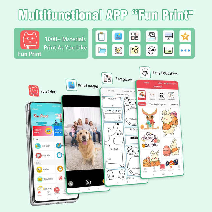 mini drucker für smartphone, fotodrucker für smartphone, mini drucker aufkleber, Bluetooth tragbarer