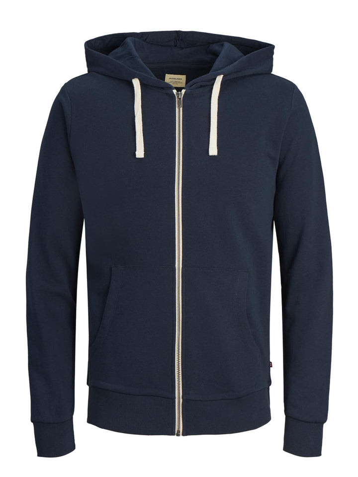 JACK & JONES Herren JJEHOLMEN Sweat Zip Hood NOOS 12136884, Navy Blazer/REG FIT, XXXL