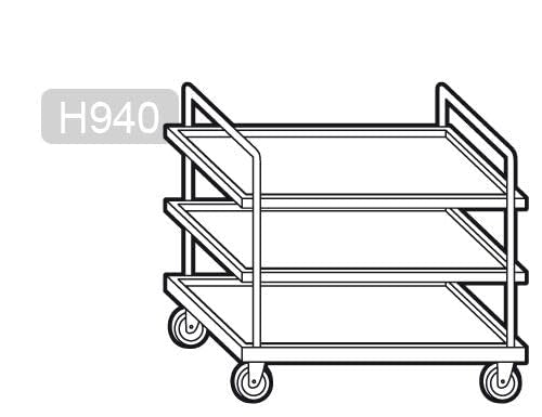 GGM Gastro | S3K126 | Servierwagen - 1200x600mm - mit 3 Abstellflächen