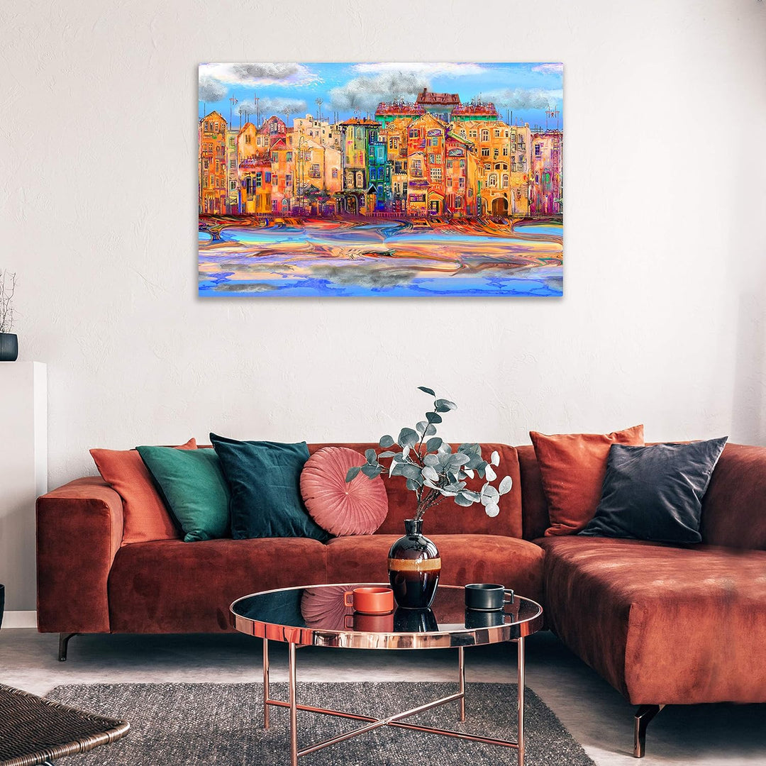 Kurtzy 2er-Pack Leinwände zum Bemalen 70 x 100 cm - Bespannte Keilrahmen Leinwände zum Bemalen XXL a