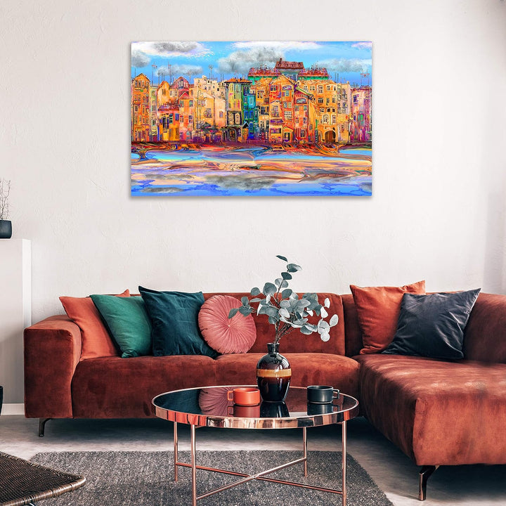 Kurtzy 2er-Pack Leinwände zum Bemalen 70 x 100 cm - Bespannte Keilrahmen Leinwände zum Bemalen XXL a