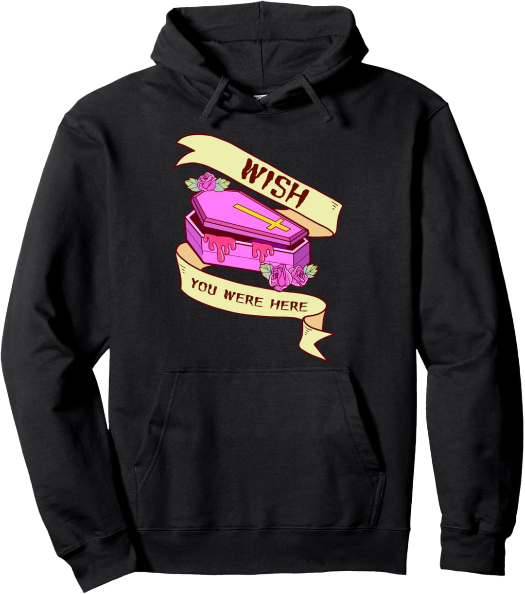 Kawaii Du warst hier Pastell Goth Pullover Hoodie