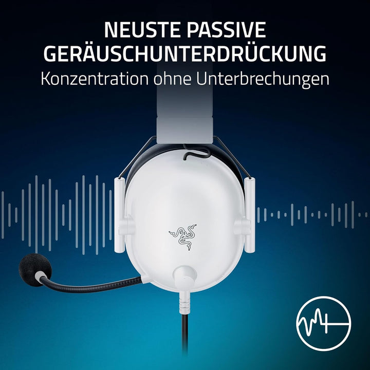 Razer BlackShark V2 X (PlayStation) - Kabelgebundenes E-Sports Headset für PlayStation 5 Konsole (25