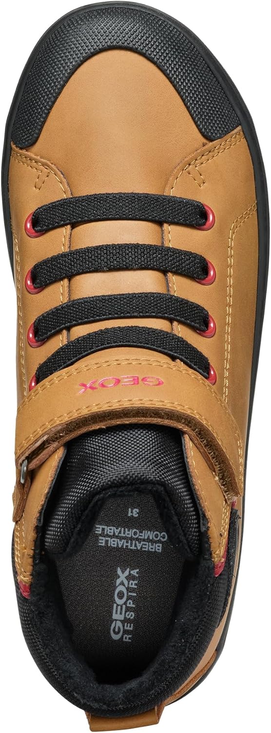 Geox Jungen J Gisli Boy C Sneaker 33 EU Braun, 33 EU Braun