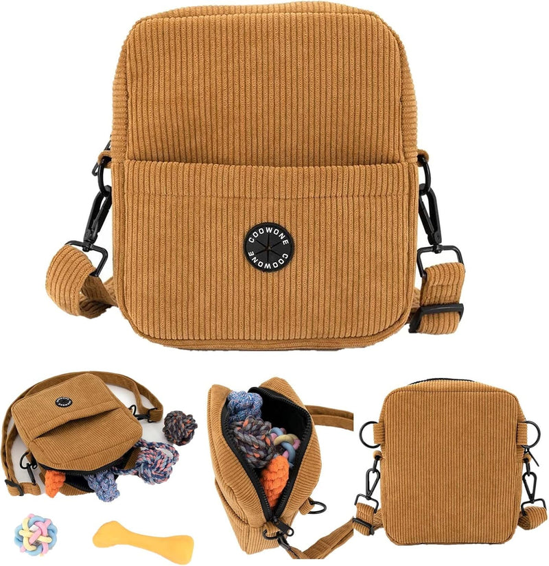COOWONE Hundeleckerli-Tasche Hundespaziergangstasche für Leckerlis, Knabbereien, Spielzeug, Weiche C