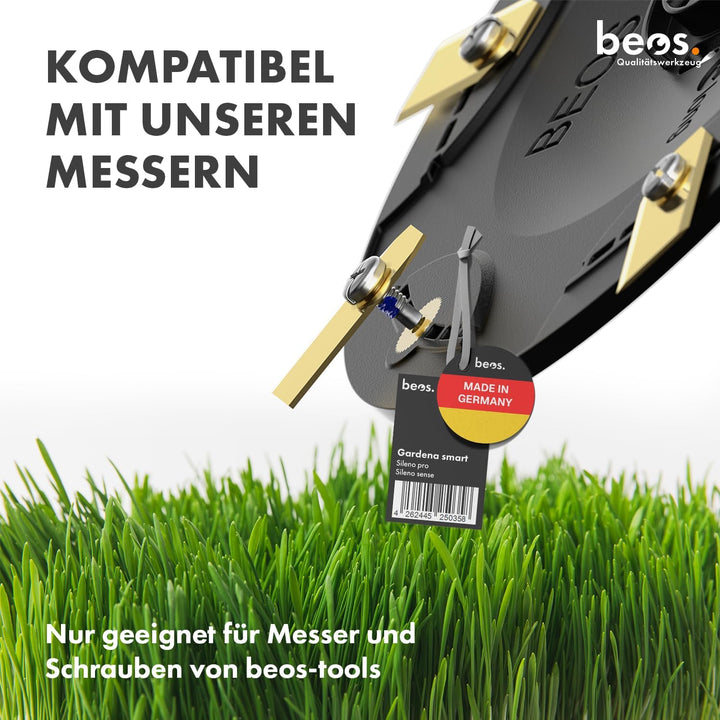 BEOS Premium Mähroboter Tuning Messerscheibe - Für Gardena smart Sileno pro & Sense - Messerteller f