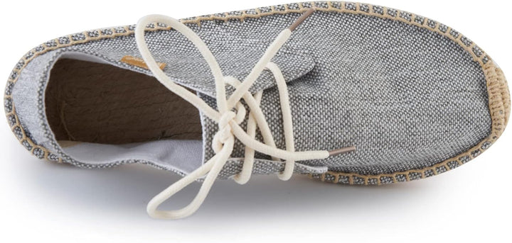 Alexis Leroy Lace Up Herren Espadrilles, 41 EU Grau 22ss