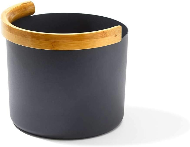 SET> KOLO Sauna Kübel 2 + Kelle + 2x Bürste/Saunaset/Saunaeimer und Kelle in Schwarz, Schwarz