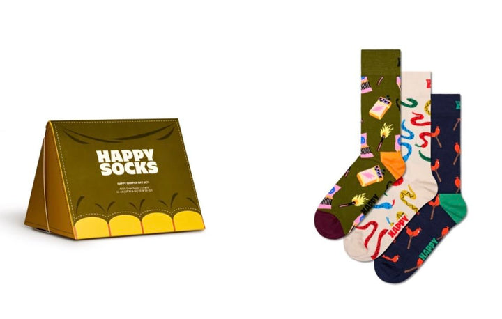 Happy Socks 3-Pack Happy Camper Socks Gift Set 36-40