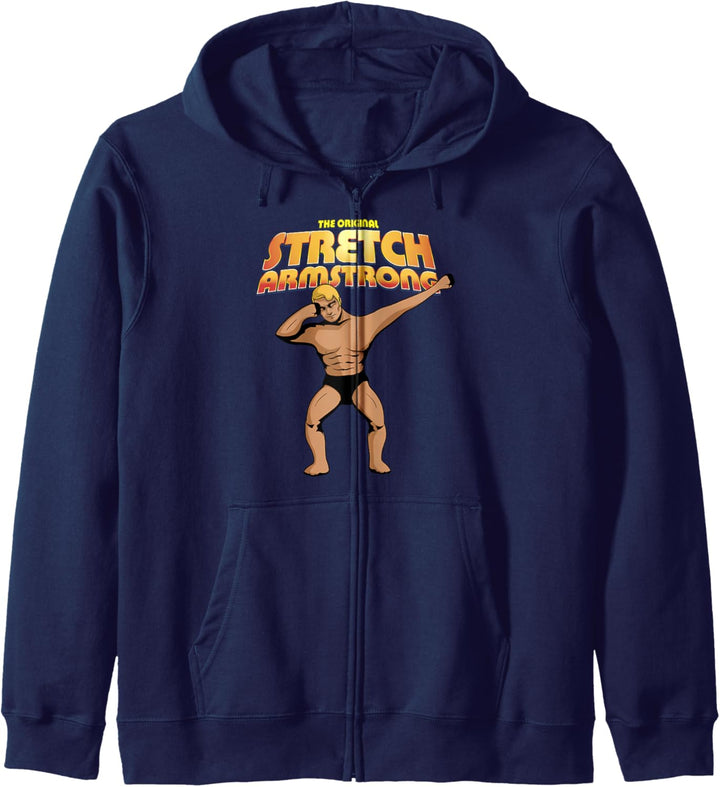 Stretch Armstrong Vintage Retro Superhero Dabbing Portrait Kapuzenjacke
