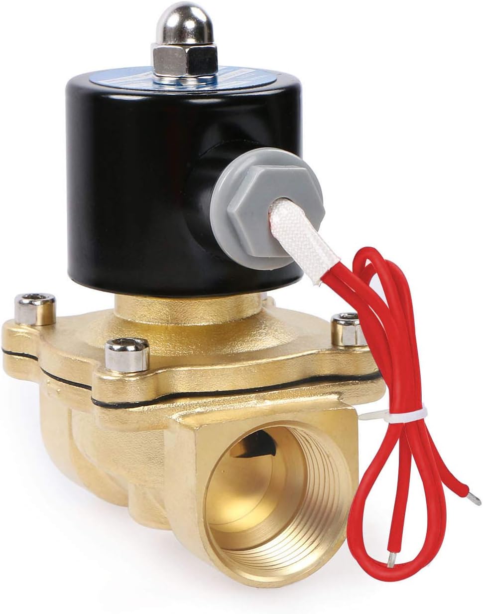 U.S. Solid 1" G 220V AC Messing Magnetventil Direktgesteuert für Wasser Luft Gas Öl NC Messing 1", M