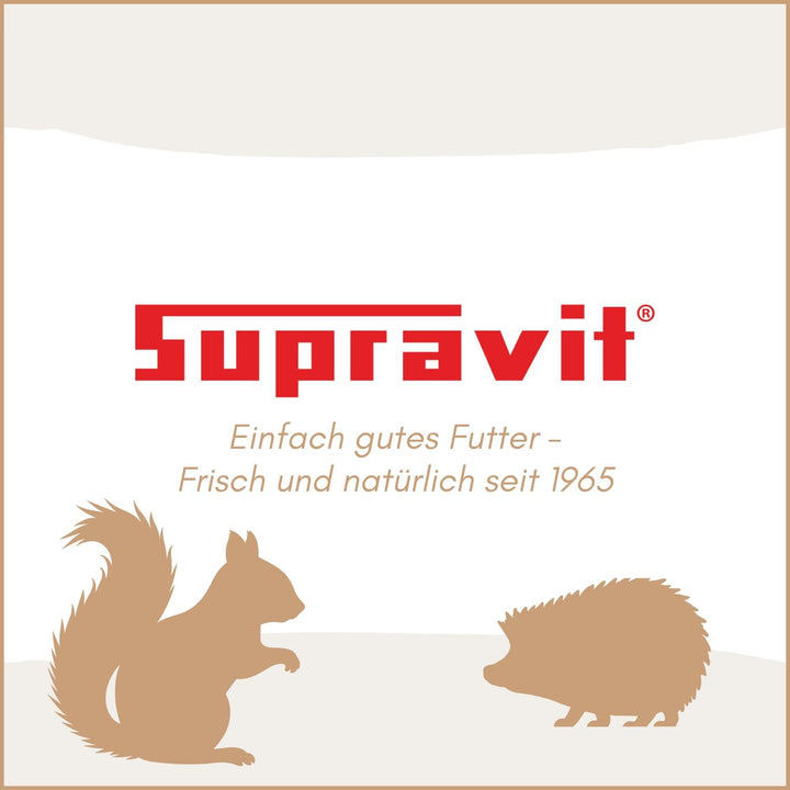 Supravit Artgerechtes Eichhörnchen Futter 1kg | Ausgewogenes Eichhörnchen-Futter mit Haselnüsse & Wa