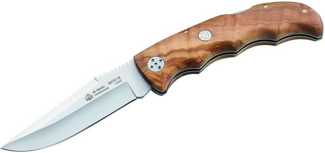Puma IP Taschenmesser, EL Dedo, Olivenholz-Griff Messer, Mehrfarbig, One Size