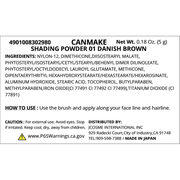 IDA Laboratories CANMAKE | Powder Cheek | Shading Powder 01 Danish Brown (japan import)