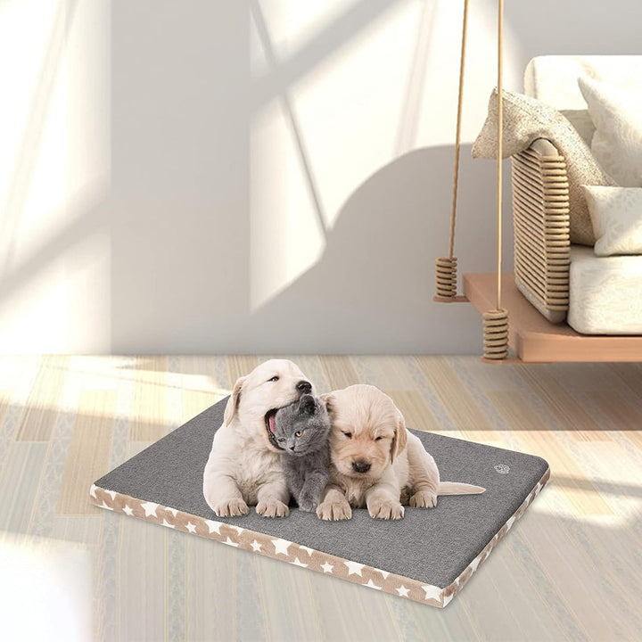 EMPSIGN Hundebett, Hundekissen passend für Käfige, Hundematte mit Abnehmbarem und waschbarem Bezug f