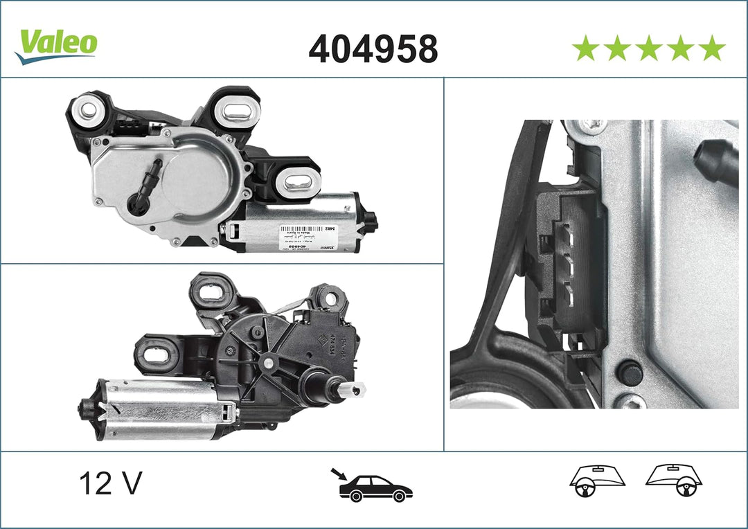 VALEO 404958 Wischermotor VALEO Heckwischermotor 404958 MERCEDES BENZ VIANO W639 VITO W639 > RECHTE