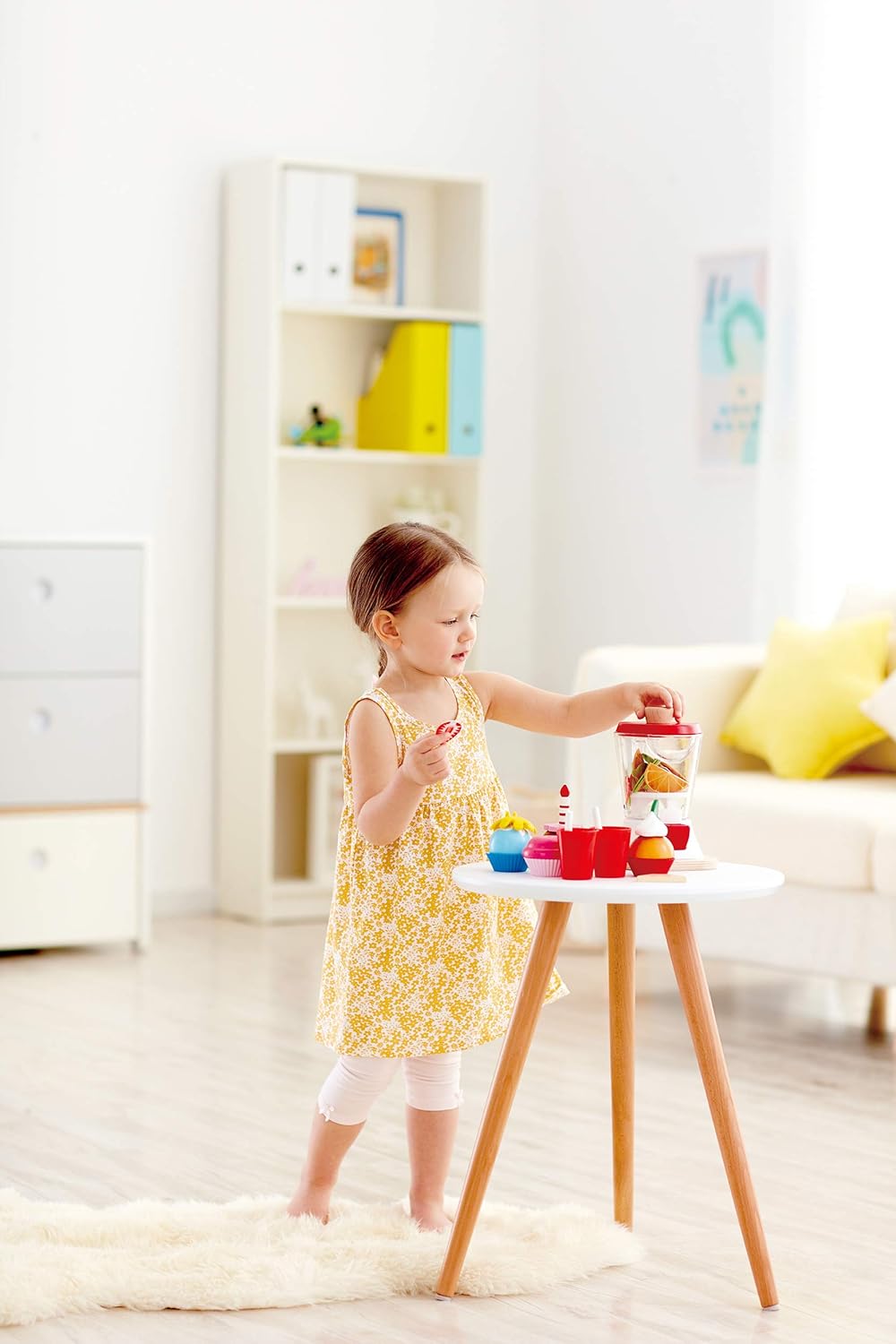 Hape Smoothie-Mixer von Hape| Bunter Smoothie-Mixer mit Bechern und Trinkhalmen