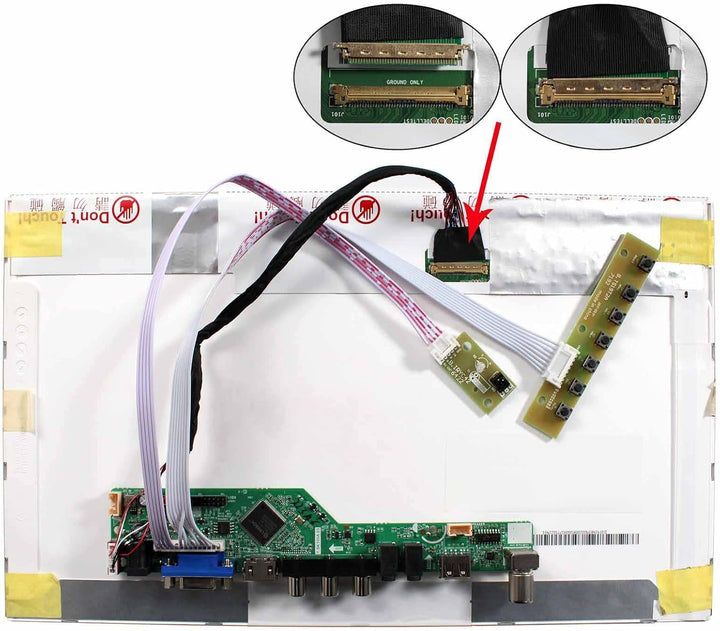VSDISPLAY HD-MI VGA USB Controller Board für 14" 15.6 Zoll 1366x768 40Pin N156B6 LP156WH4 LTN140AT02