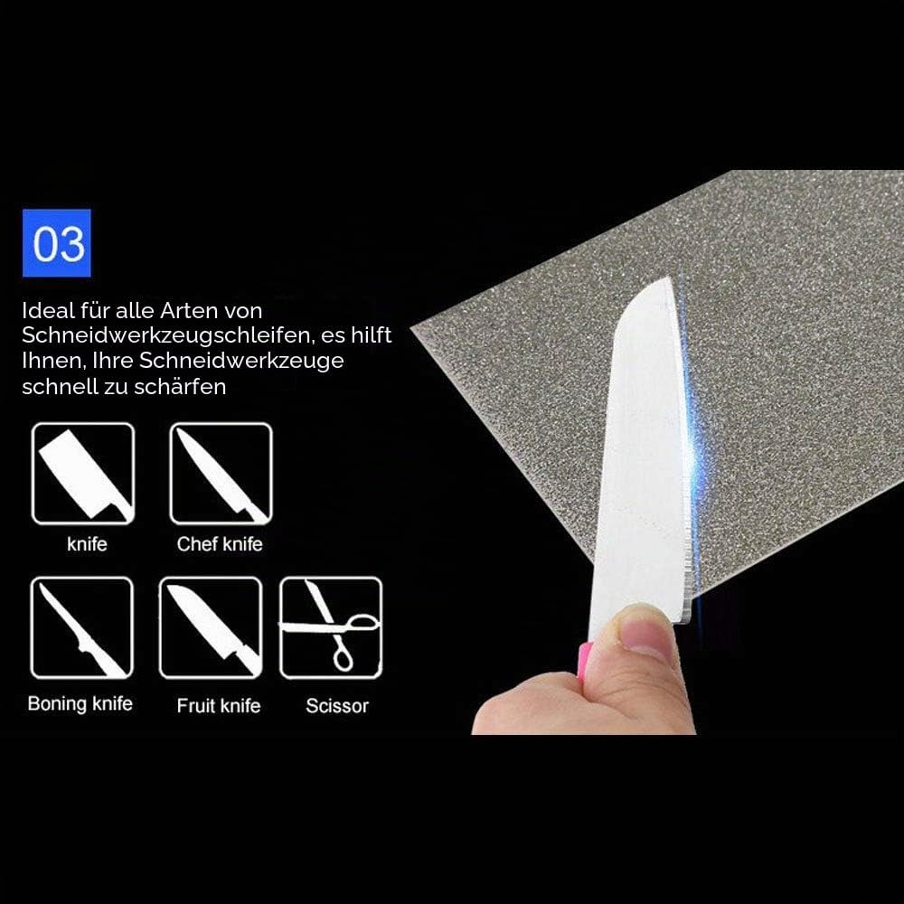 80 Körnung Schärfstein Diamant Läppplatte, 80-3000 Grit Diamant Schärfsteine Werkzeug zum Fixieren u