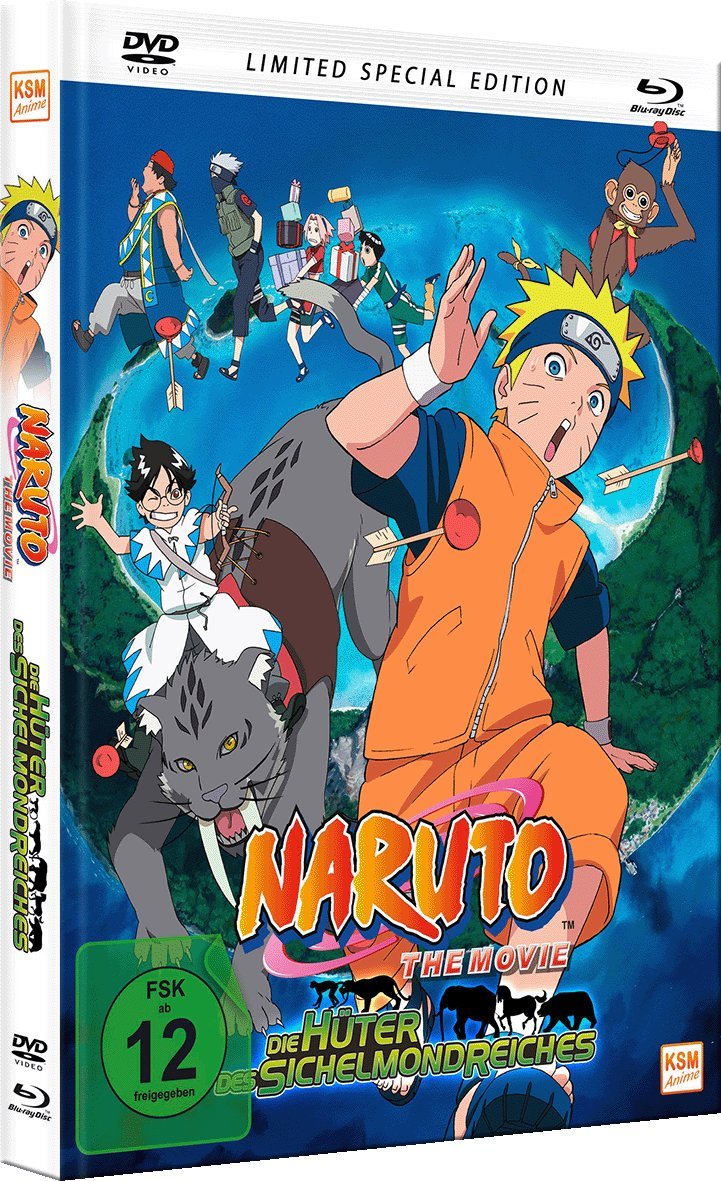 Naruto the Movie 3 - Die Hüter des Sichelmondreiches - Limited Special Edition - Mediabook (DVD+Blu-