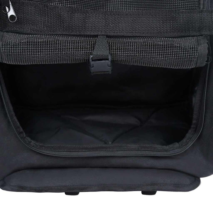 vidaXL Haustiertrolley Faltbar Schwarz Hundetrolley Rucksack Transporttasche, Schwarz