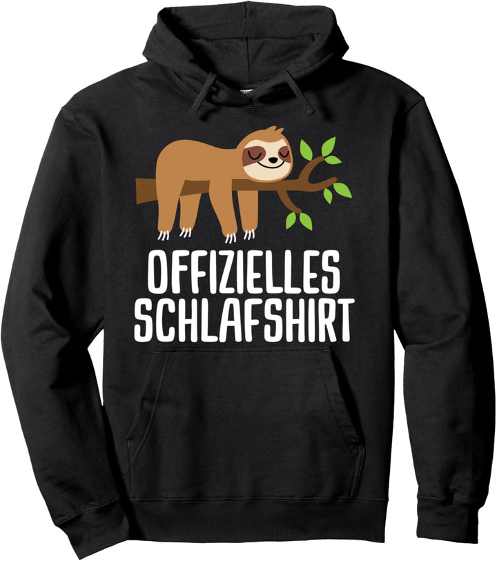 Offizielles Schlafshirt Pyjama Schlafanzug Faultier Pullover Hoodie