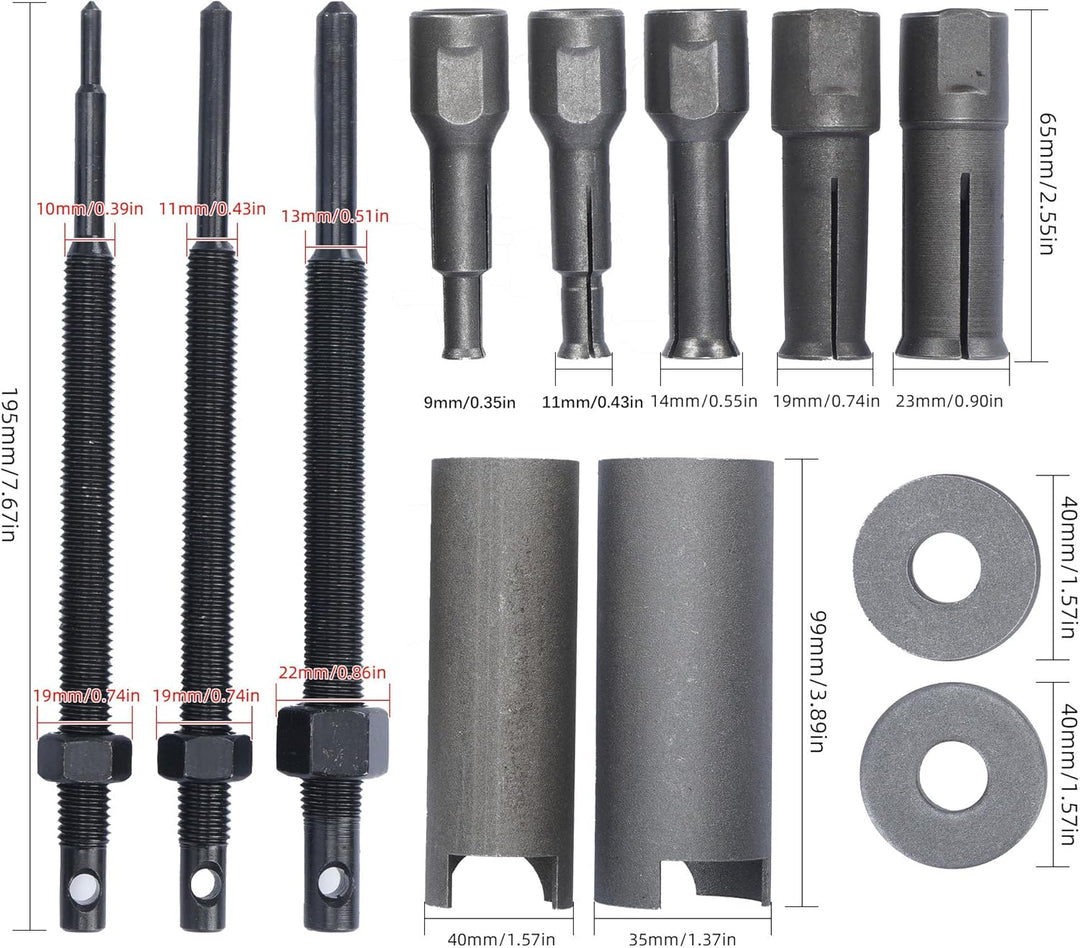 aleawol 9-23 mm Innen Radlager Abzieher, Motorrad Innenlager Abzieher Lagerabzieher Ausbauwerkzeug S