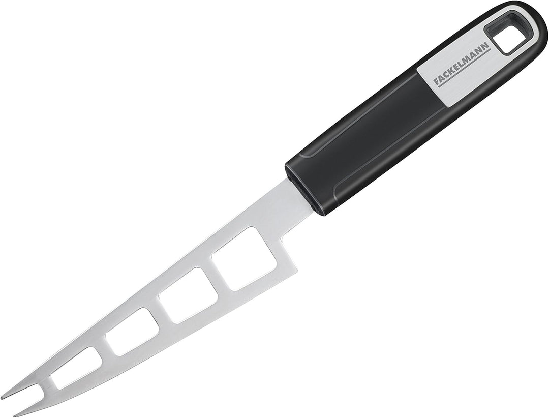 FACKELMANN Käse-Set Sense, Küchenhelfer aus hochwertigem Edelstahl mit langlebigem Soft-Touch-Griff,