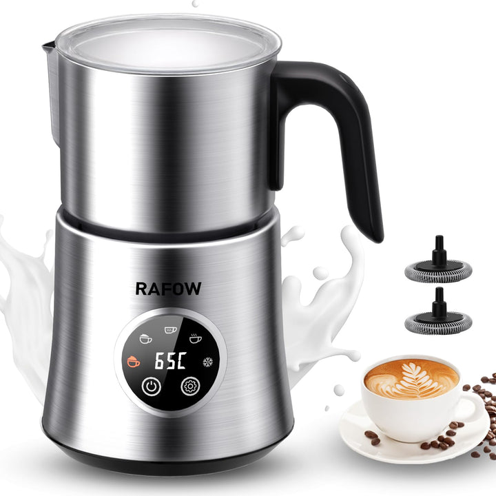 Milchaufschäumer Elektrisch 5 in 1 - Automatische Milchschäumer 500ml Grosses Fassungsvermögen Milch