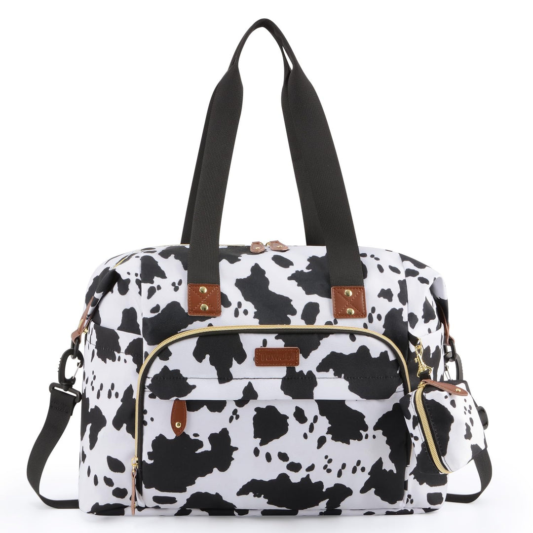 Tuwubi Wickeltasche Rucksack mit Schnullertasche, grosse Reise-Wickeltasche für Mama und Papa, multi