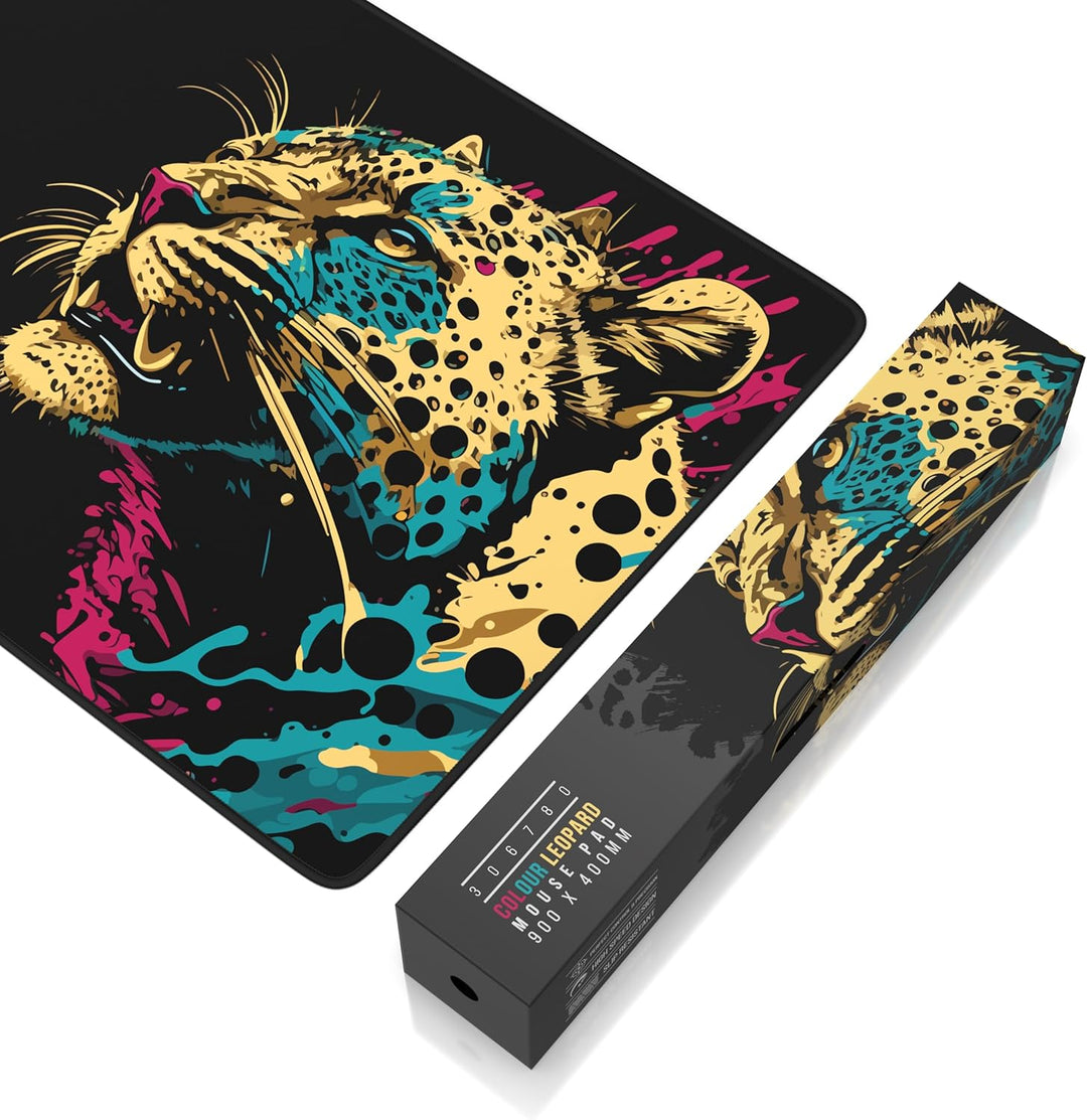 CSL-Computer TITANWOLF - XXL Speed Gaming Mauspad 900 x 400mm - XXL Mousepad - Tischunterlage Large