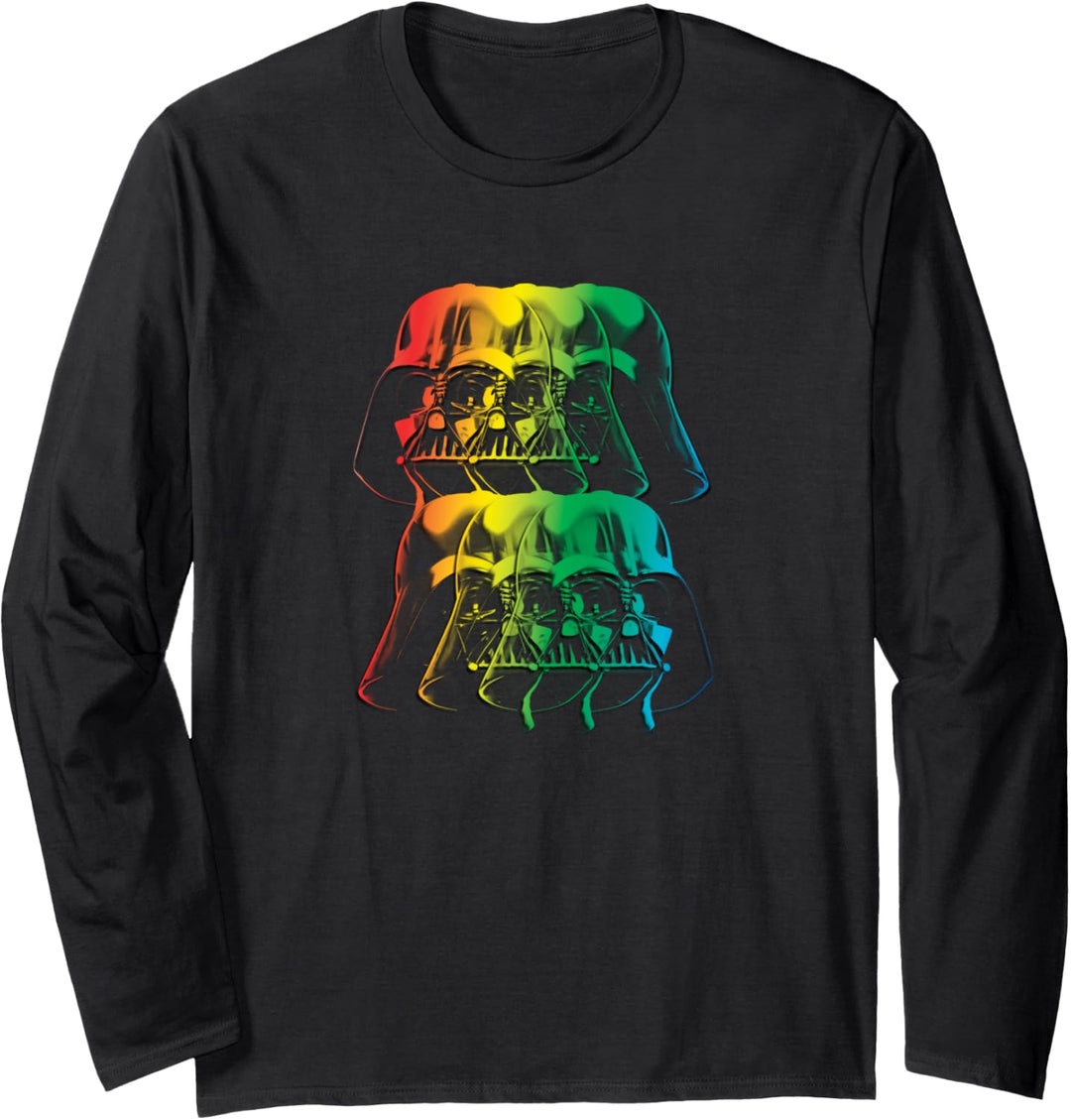 Star Wars Darth Vader Rainbow Darkside Pride Langarmshirt