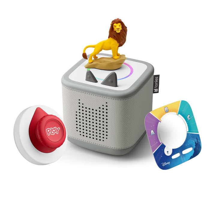 tonies Toniebox 2 Tonieplay Bundle Incl. 1 Tonieplay Spiel + Controller + Tonie: Disney, Mondgrau, A
