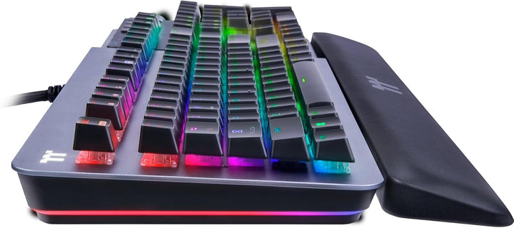 Thermaltake Argent K5 MX Speed Silver Mechanische Gaming-Tastatur RGB Cherry MX Speed Silver Switch
