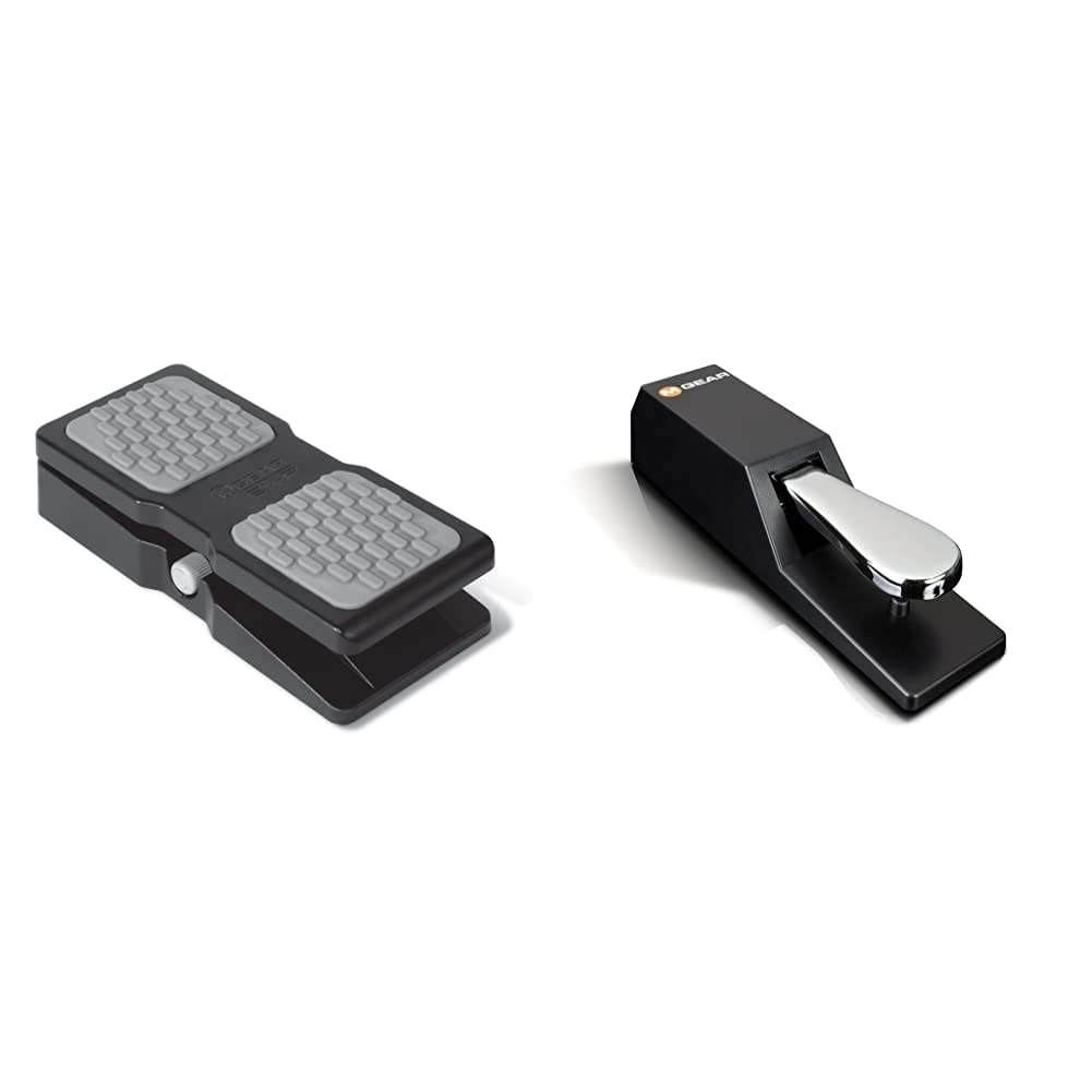 M-Audio EX-P - Expression-Fusspedal - schwarz & M-Audio SP-2 - Universal Sustain Pedal mit Piano Sty