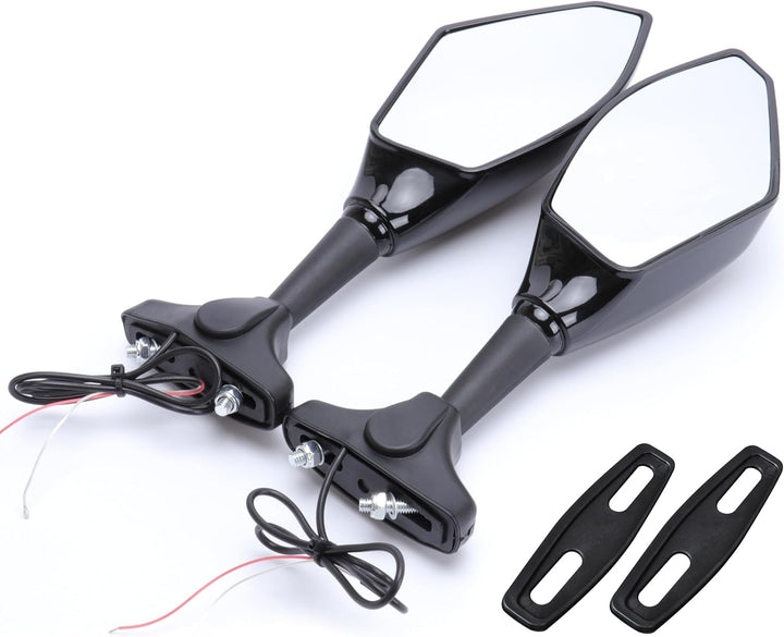 TABEN Motorrad-Rückspiegel mit LED-Blinker (E-Mark)