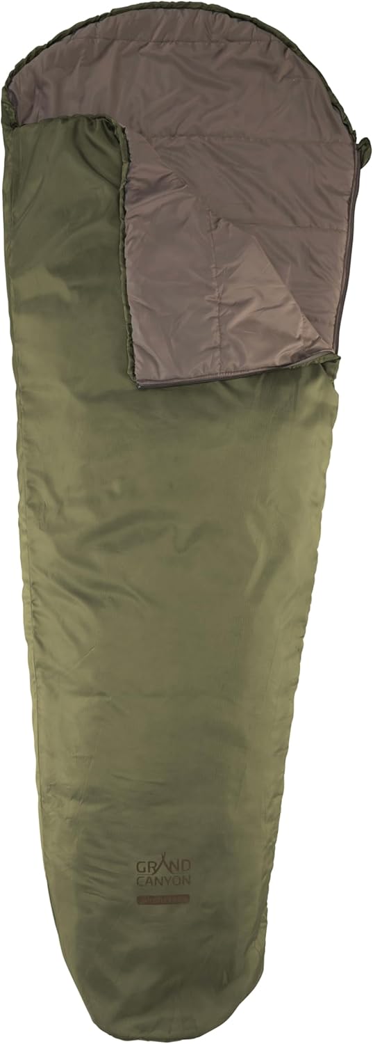 GRAND CANYON Schlafsack Whistler 190 Mumien-Schlafsack – Ultraleichter Sommerschlafsack mit Rundum-R