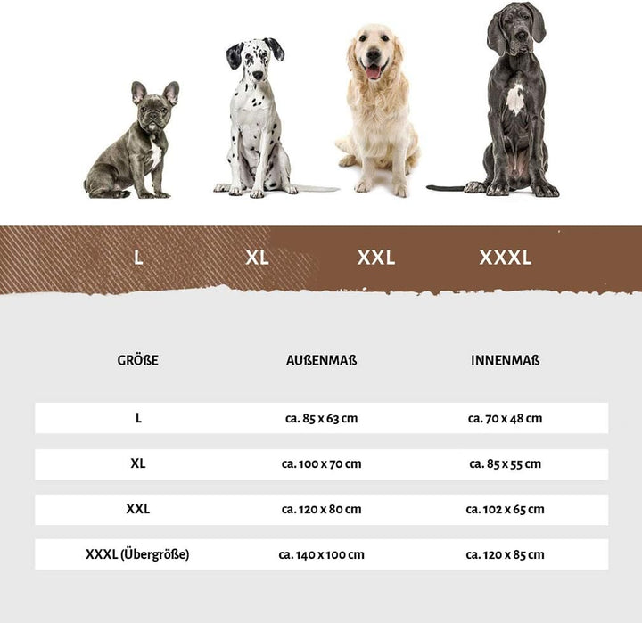 Knuffelwuff orthopädisches Eck Hundebett Marlie Hundekorb Hundesofa Hundekissen Hundekörbchen orthop