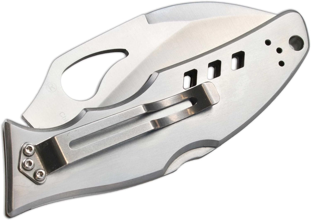 Spyderco BY07PS Unisex – Erwachsene Taschenmesser Byrd Crossbill, grau, 19,4 cm
