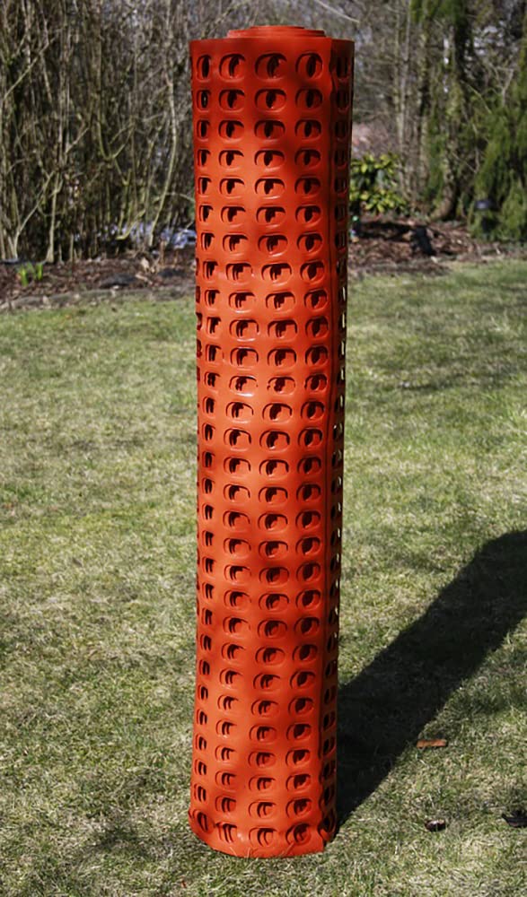 HaGa® Absperrzaun orange, 10m x 1,2m Höhe, Maschenweite 50mm x 35mm, ideal für Baustellen Sicherheit