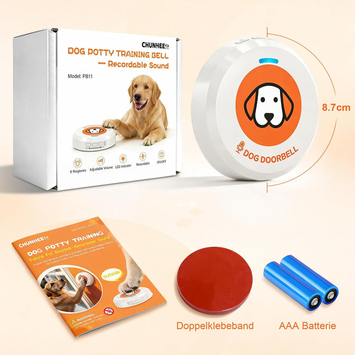 ChunHee Aufnahmeversion Katzenklingel/Hundeklingel Buzzer Hund Haustier Türglocken Sensor Berührt Wa