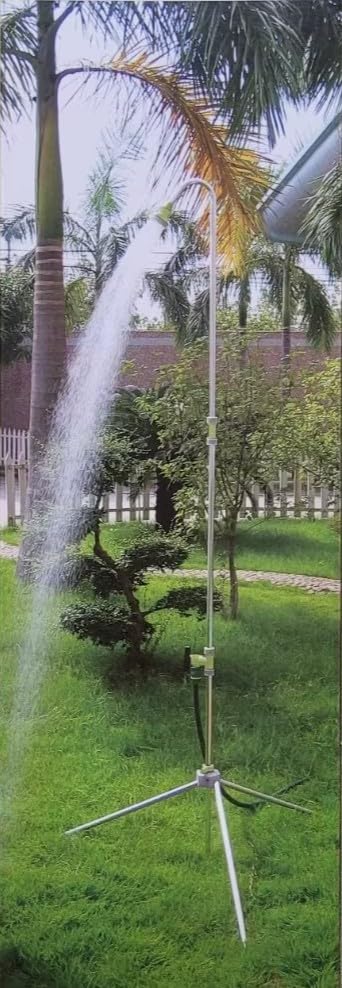 Generisch Gartendusche/Campingdusche mit Erdspiess, Höhenverstellbar, Schnellaufbau